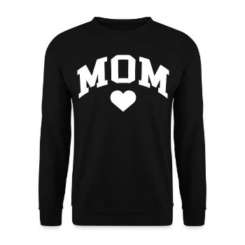 Mom - Unisex Pullover - Schwarz - Vorne - Alina (178cm) & Michal (187cm)