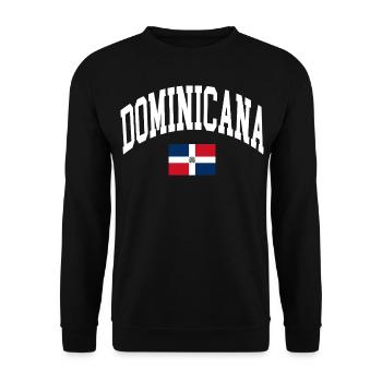 Drapeau de la Dominique - Sweat-shirt Unisexe - noir - Devant - Alina (178cm) & Michal (187cm)