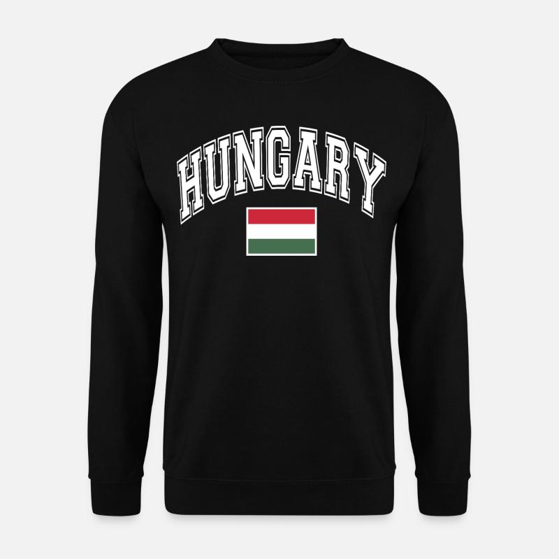 Ungarn Hungary Flagge - Unisex Pullover - Schwarz