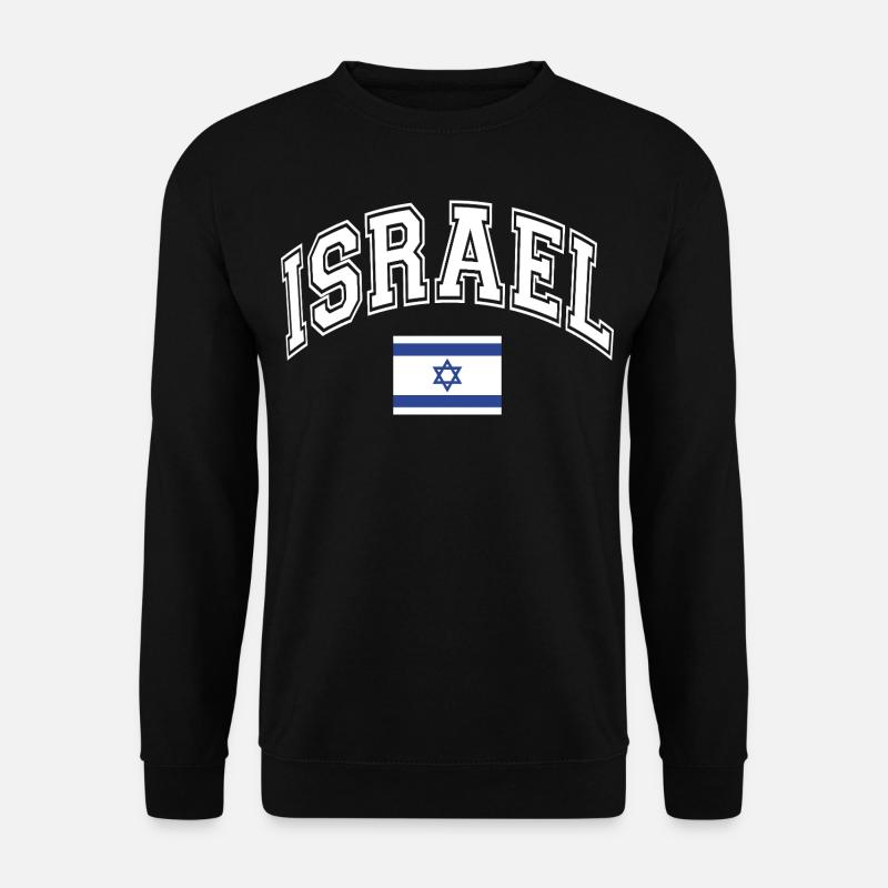 Israel Flagge - Unisex Pullover - Schwarz