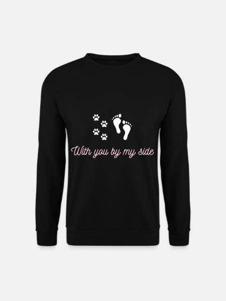 With you by my side - Unisex Pullover - Schwarz