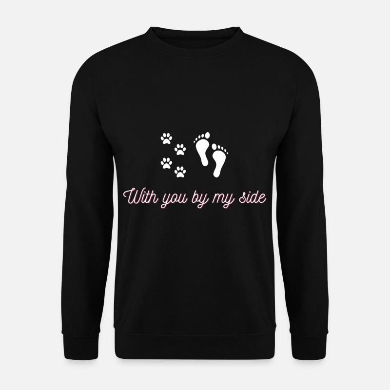 Avec toi à mes côtés - Sweat-shirt Unisexe - noir