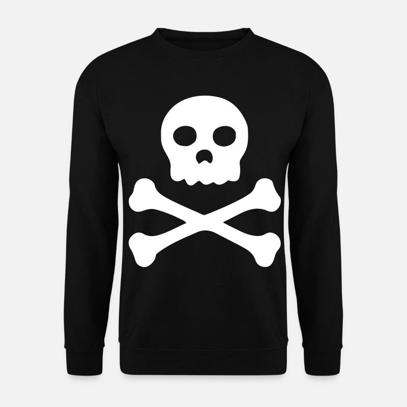 Pirate - Skull Symbol - Pirate Flag - Unisex Sweatshirt - black