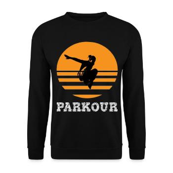 Parkour - Unisex Pullover - Schwarz - Vorne - Alina (178cm) & Michal (187cm)