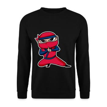 Ninja - Sweat-shirt Unisexe - noir - Devant - Alina (178cm) & Michal (187cm)