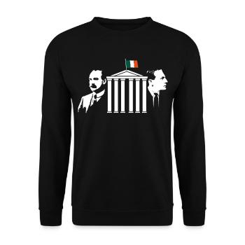 Pearse & Connolly The GPO - Unisex Sweatshirt - black - Front - Alina (178cm) & Michal (187cm)