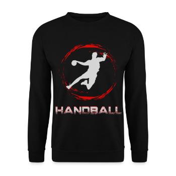 Handball - Unisex Sweatshirt - black - Front - Alina (178cm) & Michal (187cm)