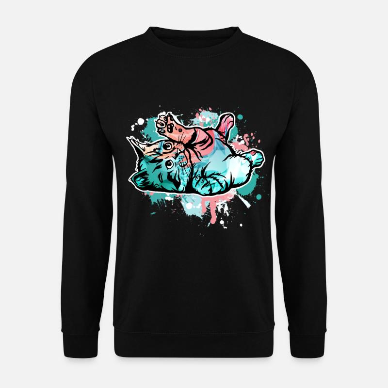 Cat - Unisex Sweatshirt - black