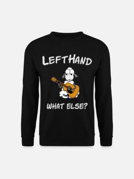 Lefthand Linkshänder Gitarrist - Unisex Pullover - Schwarz