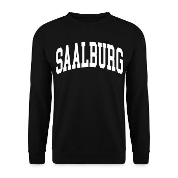 Saalburg - Unisex Pullover - Schwarz - Vorne - Alina (178cm) & Michal (187cm)