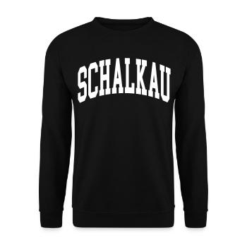 Schalkau - Unisex Sweatshirt - black - Front - Alina (178cm) & Michal (187cm)