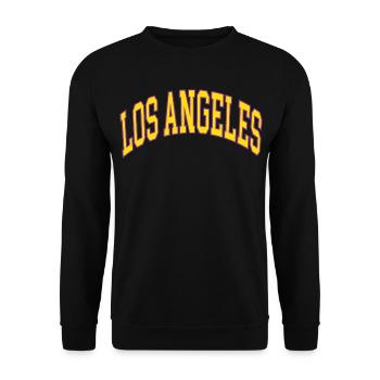 Los Angeles - Unisex Pullover - Schwarz - Vorne - Alina (178cm) & Michal (187cm)
