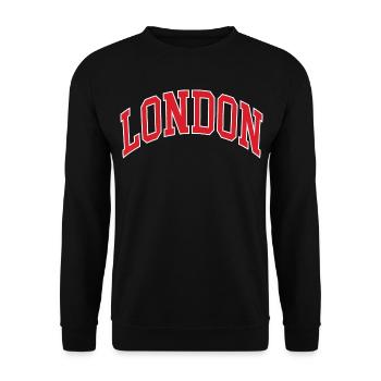 London - Unisex Pullover - Schwarz - Vorne - Alina (178cm) & Michal (187cm)