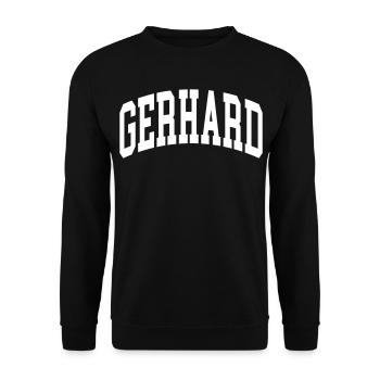 Gerhard - Sweat-shirt Unisexe - noir - Devant - Alina (178cm) & Michal (187cm)