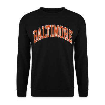 Baltimore - Sweat-shirt Unisexe - noir - Devant - Alina (178cm) & Michal (187cm)