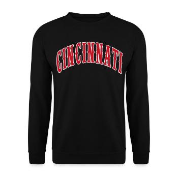 Cincinnati - Unisex Pullover - Schwarz - Vorne - Alina (178cm) & Michal (187cm)