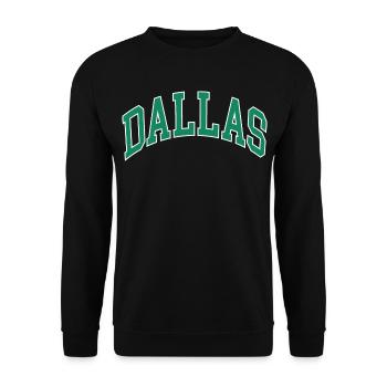 Dallas - Unisex Sweatshirt - black - Front - Alina (178cm) & Michal (187cm)