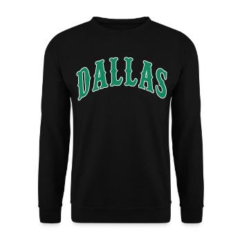 Dallas - Unisex Sweatshirt - black - Front - Alina (178cm) & Michal (187cm)