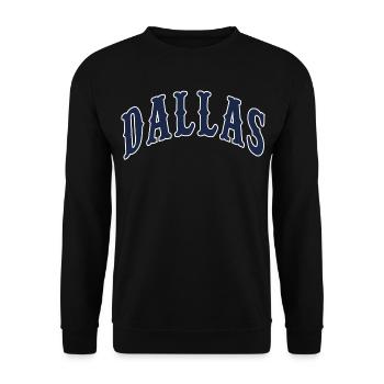 Dallas - Unisex Sweatshirt - black - Front - Alina (178cm) & Michal (187cm)