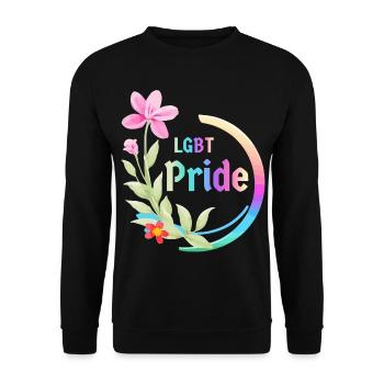LGBT Stolz - Unisex Pullover - Schwarz - Vorne - Alina (178cm) & Michal (187cm)