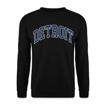 Detroit - Unisex Sweatshirt - black - Front - Alina (178cm) & Michal (187cm)