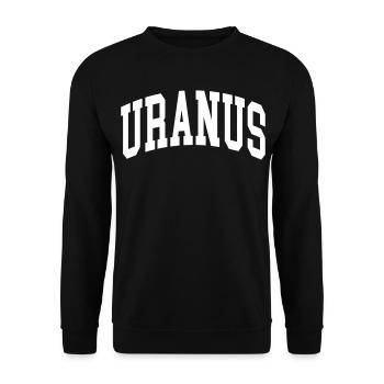 Uranus - Unisex Sweatshirt - black - Front - Alina (178cm) & Michal (187cm)
