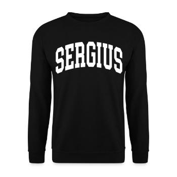 Serge - Sweat-shirt Unisexe - noir - Devant - Alina (178cm) & Michal (187cm)