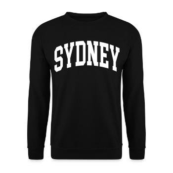 Sydney - Unisex Pullover - Schwarz - Vorne - Alina (178cm) & Michal (187cm)
