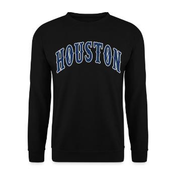 Houston - Unisex Pullover - Schwarz - Vorne - Alina (178cm) & Michal (187cm)