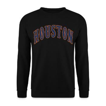 Houston - Unisex Pullover - Schwarz - Vorne - Alina (178cm) & Michal (187cm)