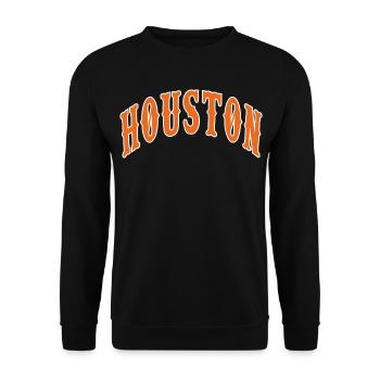 Houston - Unisex Pullover - Schwarz - Vorne - Alina (178cm) & Michal (187cm)
