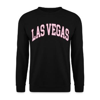 Las Vegas - Unisex Sweatshirt - black - Front - Alina (178cm) & Michal (187cm)