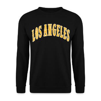 Los Angeles - Unisex Sweatshirt - black - Front - Alina (178cm) & Michal (187cm)