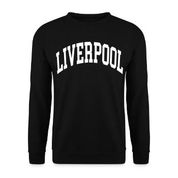 Liverpool - Unisex Sweatshirt - black - Front - Alina (178cm) & Michal (187cm)