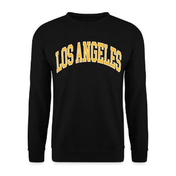 Los Angeles - Unisex Sweatshirt - black - Front - Alina (178cm) & Michal (187cm)