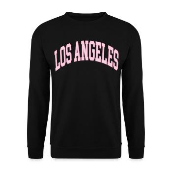 Los Angeles - Unisex Sweatshirt - black - Front - Alina (178cm) & Michal (187cm)