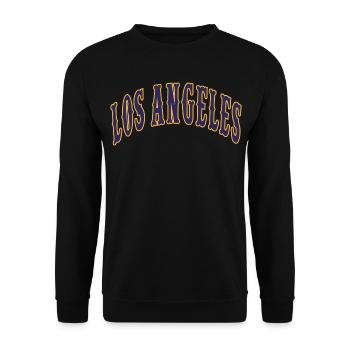 Los Angeles - Unisex Sweatshirt - black - Front - Alina (178cm) & Michal (187cm)