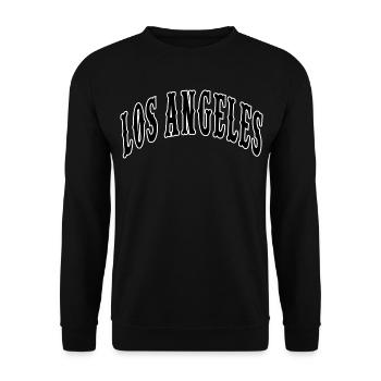 Los Angeles - Unisex Sweatshirt - black - Front - Alina (178cm) & Michal (187cm)