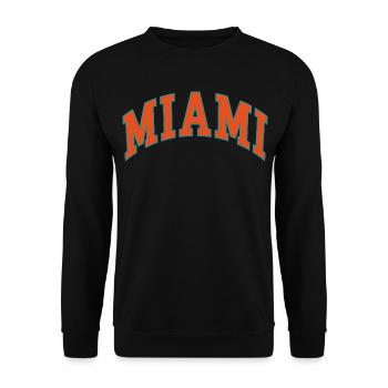 Miami - Unisex Pullover - Schwarz - Vorne - Alina (178cm) & Michal (187cm)