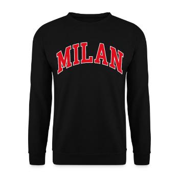 Milan - Unisex Pullover - Schwarz - Vorne - Alina (178cm) & Michal (187cm)