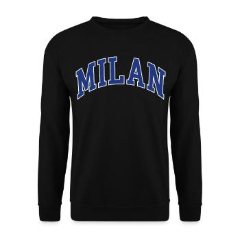 Milan - Unisex Pullover - Schwarz - Vorne - Alina (178cm) & Michal (187cm)