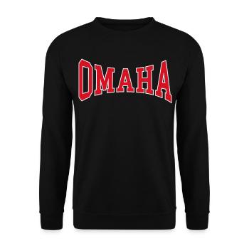 Omaha - Unisex Pullover - Schwarz - Vorne - Alina (178cm) & Michal (187cm)
