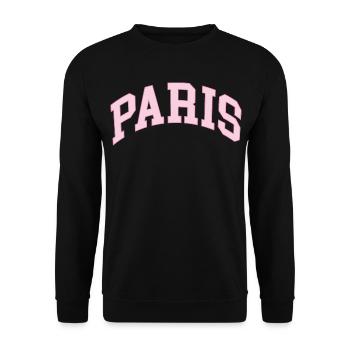 Paris - Sweat-shirt Unisexe - noir - Devant - Alina (178cm) & Michal (187cm)