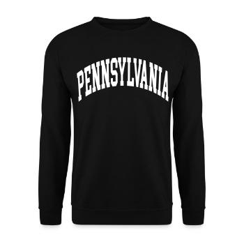 Pennsylvania - Unisex Sweatshirt - black - Front - Alina (178cm) & Michal (187cm)