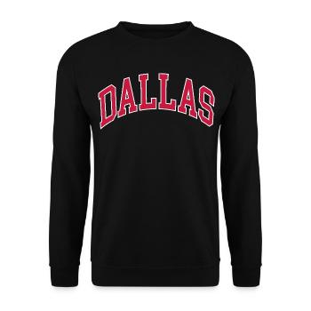 Dallas - Unisex Sweatshirt - black - Front - Alina (178cm) & Michal (187cm)