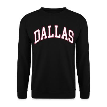 Dallas - Unisex Sweatshirt - black - Front - Alina (178cm) & Michal (187cm)