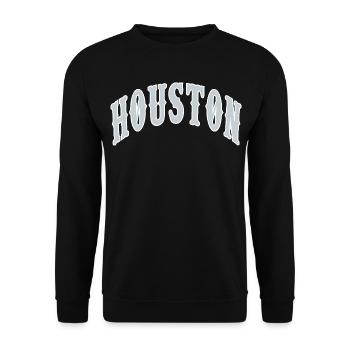 Houston - Unisex Pullover - Schwarz - Vorne - Alina (178cm) & Michal (187cm)
