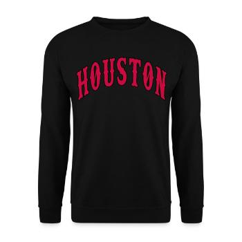 Houston - Unisex Pullover - Schwarz - Vorne - Alina (178cm) & Michal (187cm)