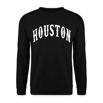 Houston - Unisex Pullover - Schwarz - Vorne - Alina (178cm) & Michal (187cm)