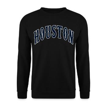 Houston - Unisex Pullover - Schwarz - Vorne - Alina (178cm) & Michal (187cm)